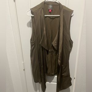 Vince Camuto olive green vest